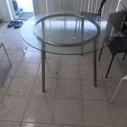 Kitchen Glass Table 