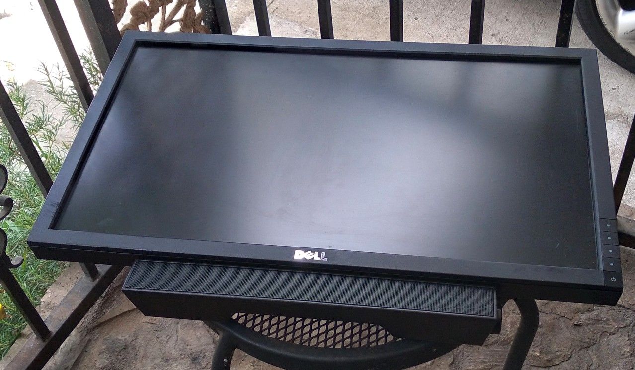DELL 24.5"-Inch With Audio Sound Bar Speaker