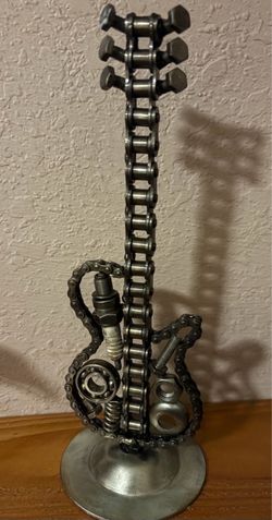 Handmade Metal Guitar Sculpture.$45