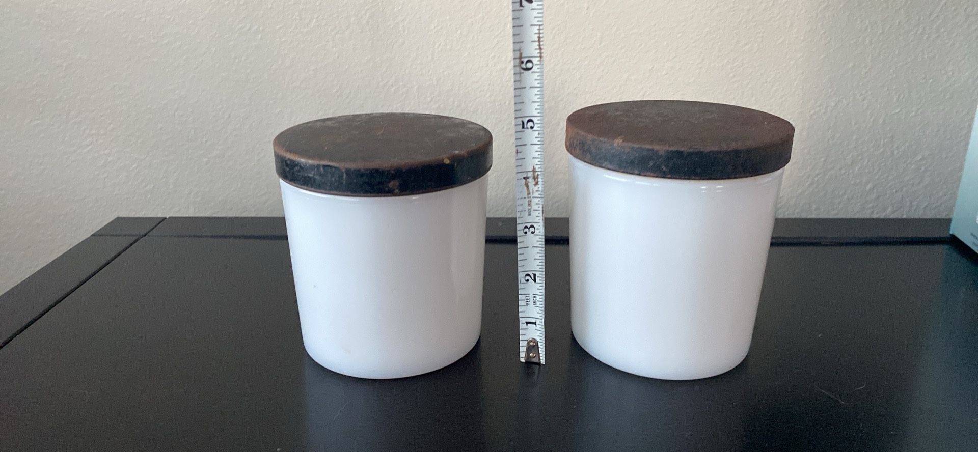 Milk Glass Jars With Lids