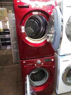 LG 24 in front load washer and dryer set working perfectly with 4 months warranty