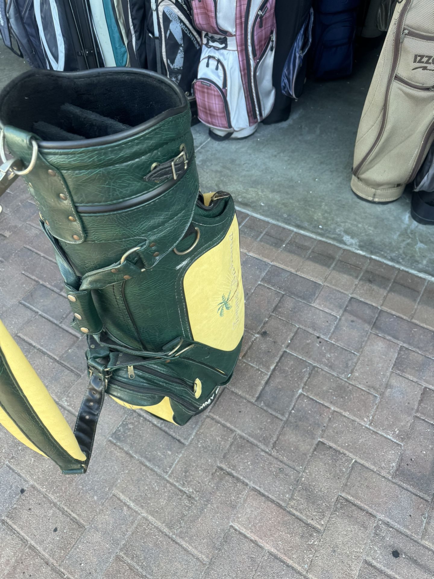 Tommy Bahamas golf staff bag with club dividers and shoulder strap .