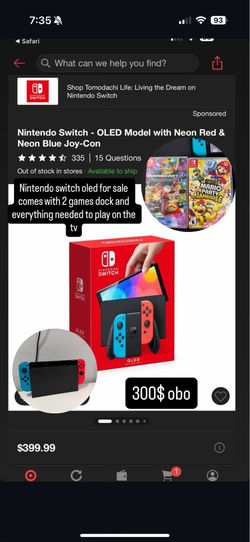 Oled Nintendo Switch