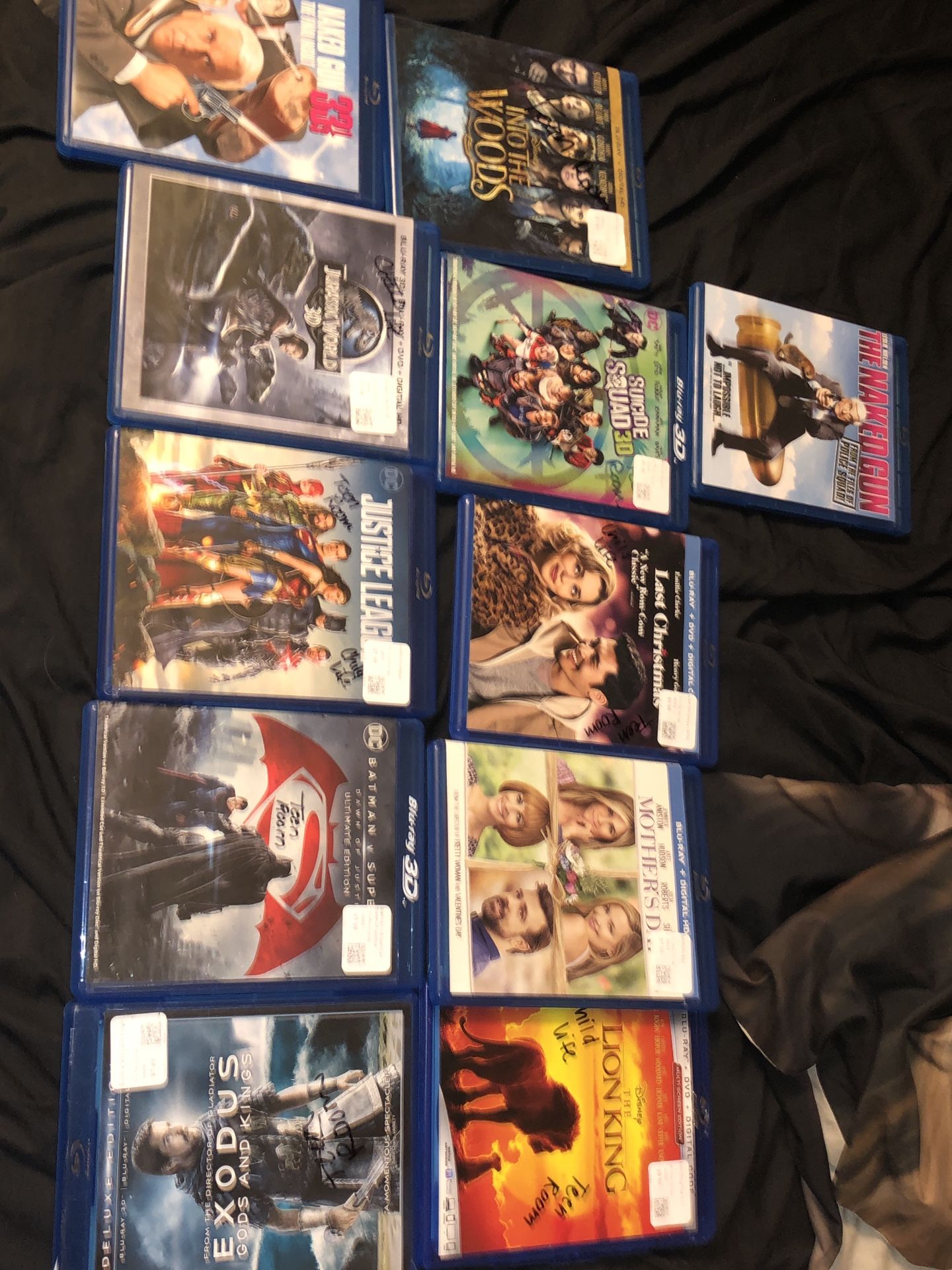 Blue Ray Movies 1 for 5$ all 40$