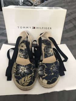 Tommy Hilfiger espadrille wedge sandals