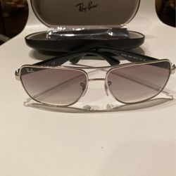 RayBan 3483 Silver And Grey Sunglasses