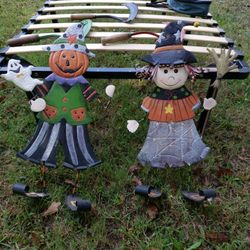 Metal Halloween Porch Decoration 10 $ For Both 