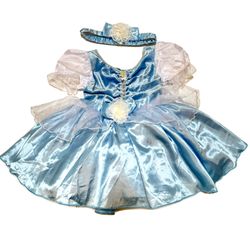 Disney Cinderella Princess Costume Bodysuite Baby Infant Sz 12-18 months NWOT
