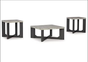 Set of 3 tables for living room