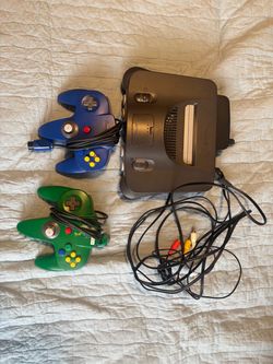 Japanese Nintendo 64 Console with Two Controllers