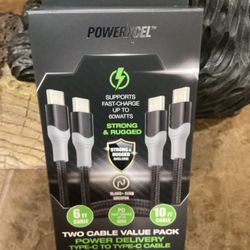 POWERXCEL Power Delivery Type-C To Type-C Cable Charge & Sync Cable 
