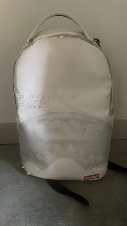 White sprayground bookbag