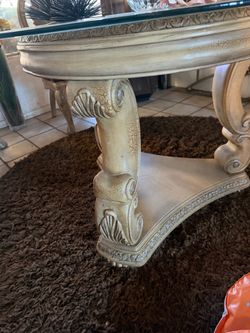 DINING TABLE AND 4 CHAIRS