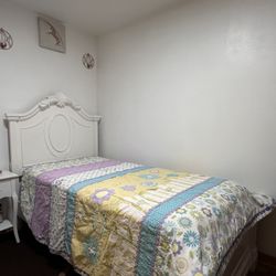 White Twin Bed