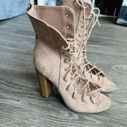 Cute Lace Boot Heels 