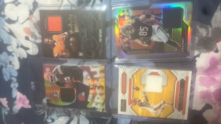 4 PANINI memorabilia jersey cards