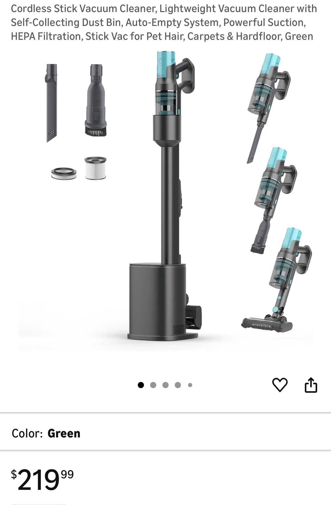 Cordless Stick Lightweight Vacuum Cleaner