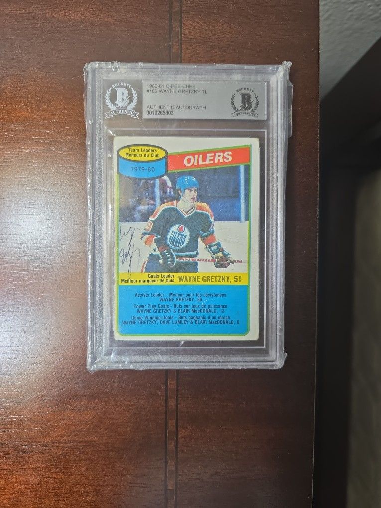 Wayne Gretzky 1980 O-pee-chee Auto Autograph Beckett