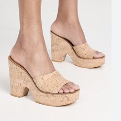 VERONICA BEARD PAULITA CORK WEDGE SANDAL NWOT