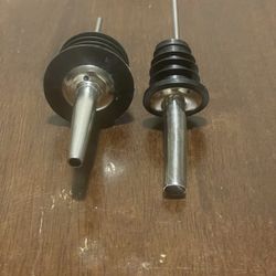 2  Stainless Steel Speed Pour Spouts / 1 small 1 large