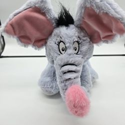 11" Aurora Dr Seuss Horton Blue Elephant Very Soft Plush with Flower