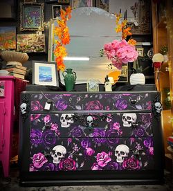 Vintage Gothic Vanity Dresser