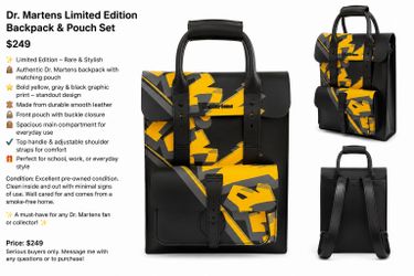 LIMITED EDITION DR. MARTENS BACKPACK