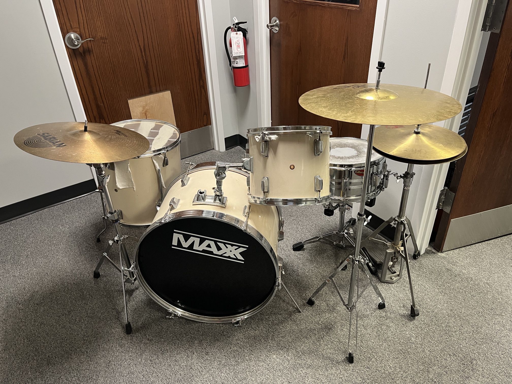 Drum Set & Set Of 3 Cymbals