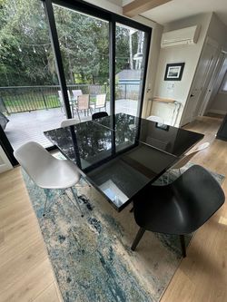 Black dinner table