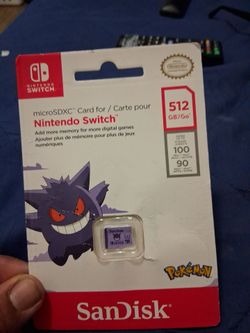 SanDisk 512GB Pokémon Gengar microSDXC for Nintendo Switch