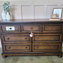 Solid Dresser With Hidden Drawers 