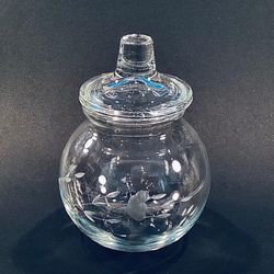 Vintage Princess House Heritage Glass Candy Jar with Lid