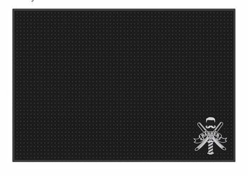 Black Rubber Barber Mat
