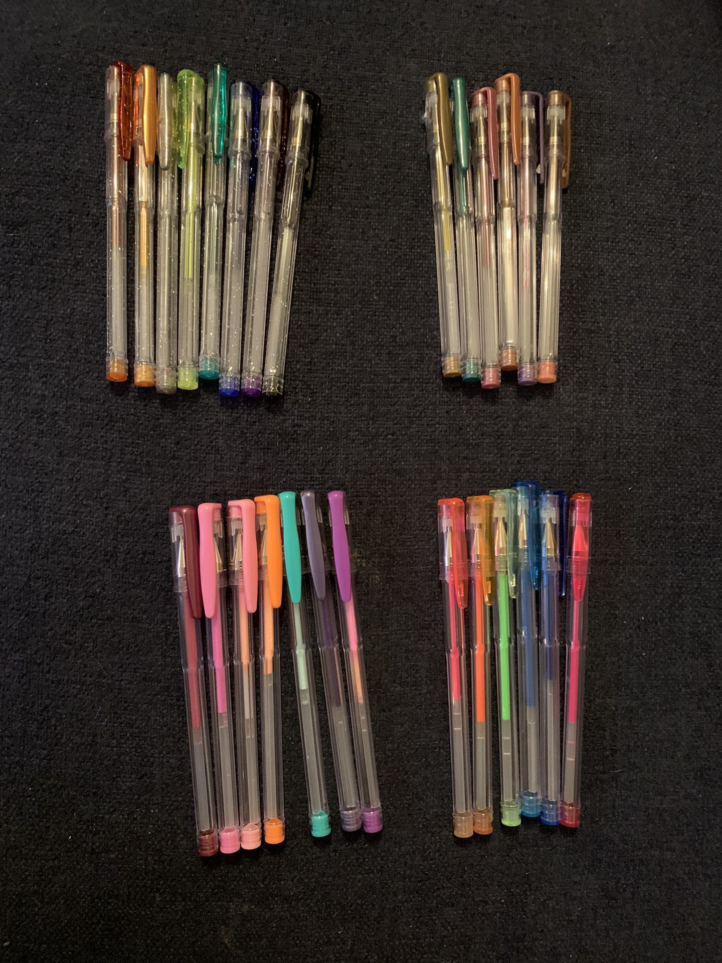 Assorted Gel Pens - Matte, Glitter, Metallic, and Neon