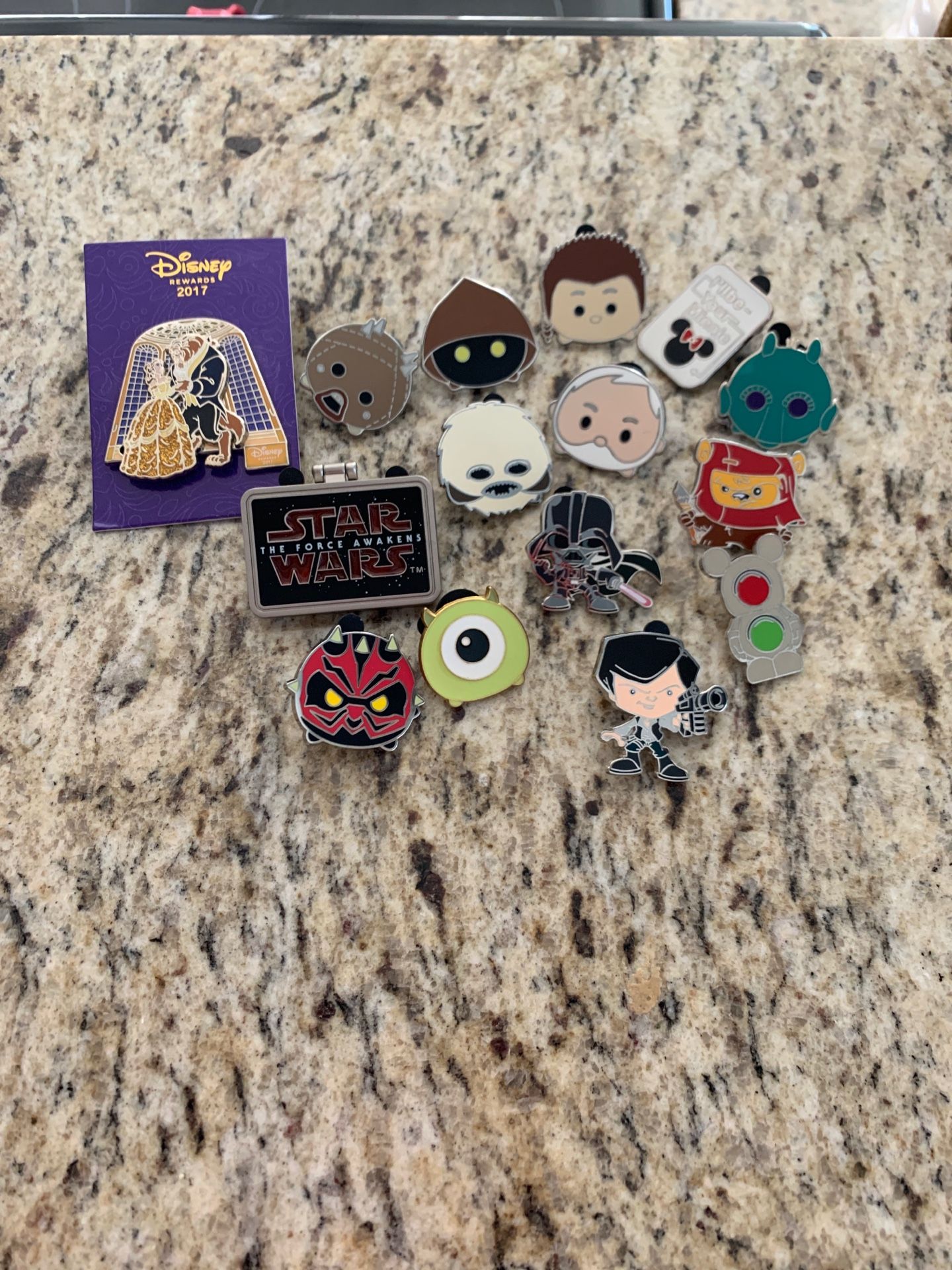 Disney Pins - Variety. All purchased from Disneyland