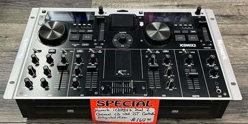 Numark iCDMIX2 Dual 2 Channel CD iPod DJ Controller Integrated Mixer