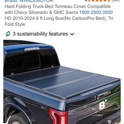 Truck Bed Cover For 8’ Bed