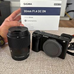 Sony a6400 + Sigma 30mm f/1.4 DC DN lens