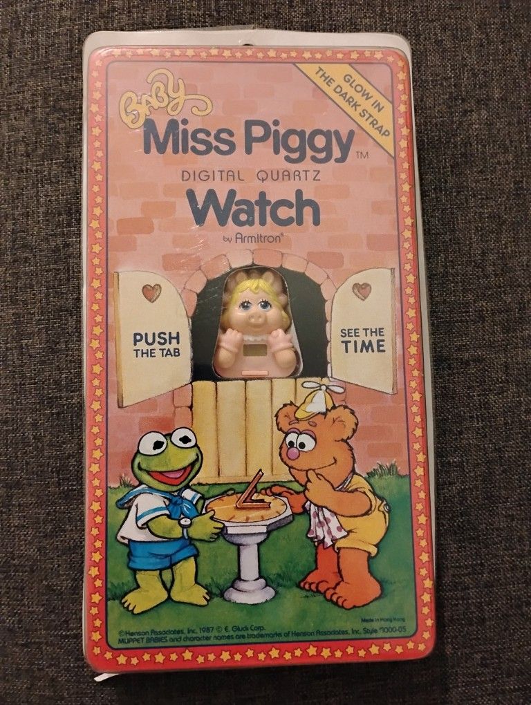 Rare Baby Miss Piggy Digital Watch