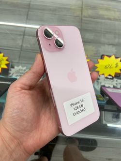 Pink iPhone 15 unlocked cash or $50 down