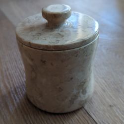 Marble Cotton Ball Holder