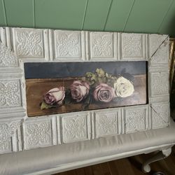 Yard Long Framed Roses