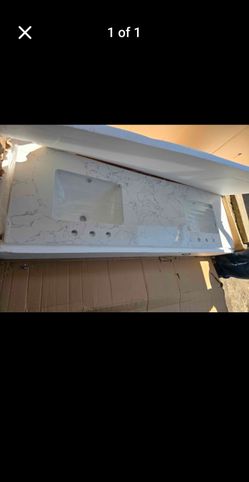 Bathroom vanity top. Cultured marble,73×22 feet
