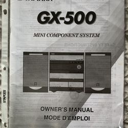 Yamaha GX-500 Mini Component Stereo System