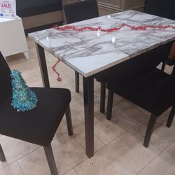 *Holiday Flash Sale!!!---Quaint Tedd Black Dining Table Sets W/4 Chairs---Only $149!!!---Delivery/Store Pickup Available🤠