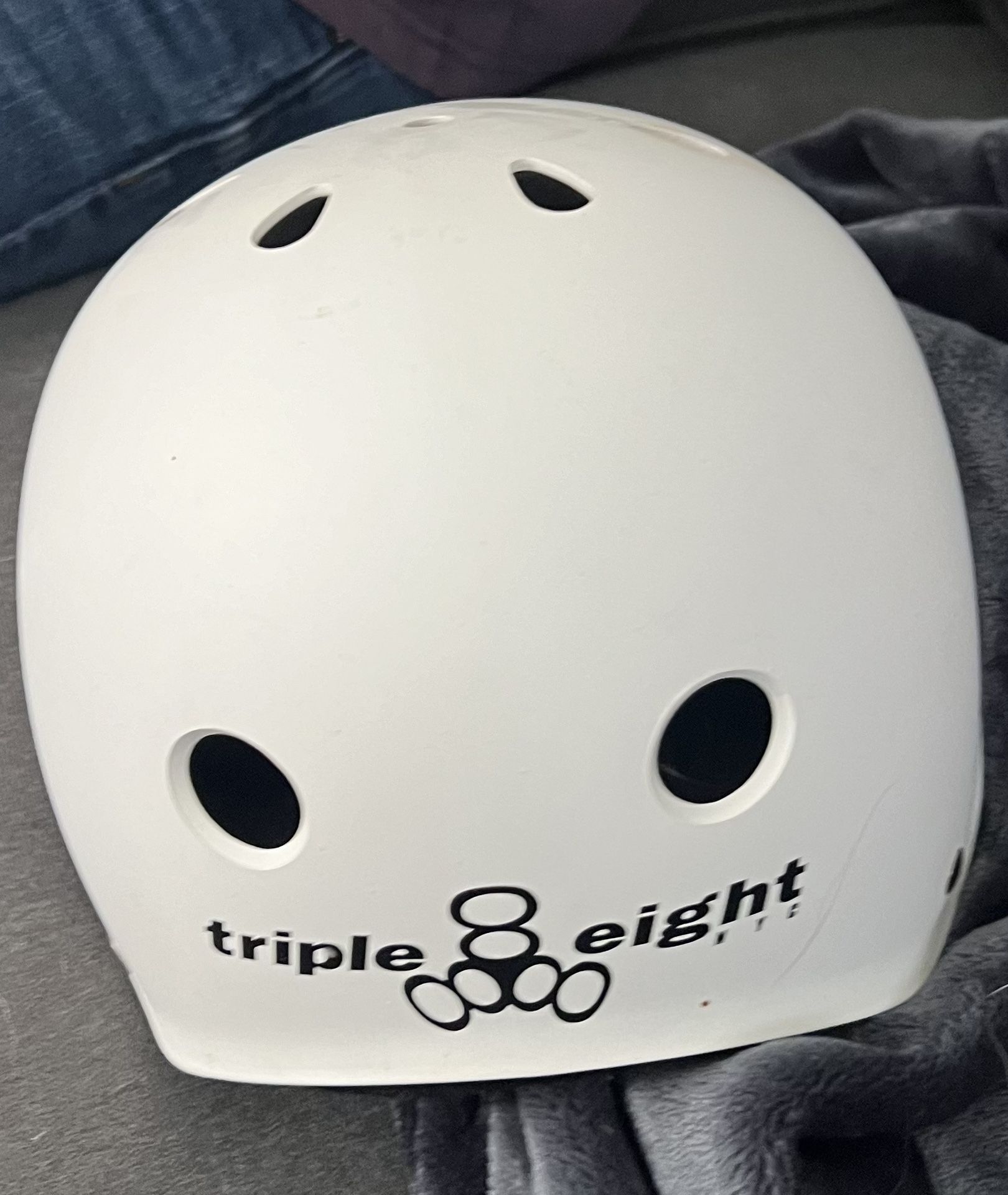 Triple Eight Skateboard Helmet (white)