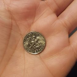 One Side Printed Dime Coin