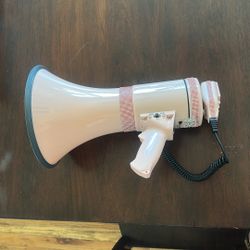 Brand New Bedazzled Pink Pyle Megaphone 