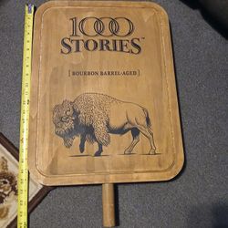 1000 Stories Bourbon Wooden Wine Barrel Topper Double Sided 24 inches 