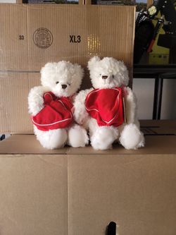 White Beanbag Bear Plush